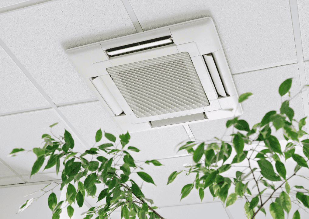 Installation de chauffage et climatisation dans un bâtiment tertiaire