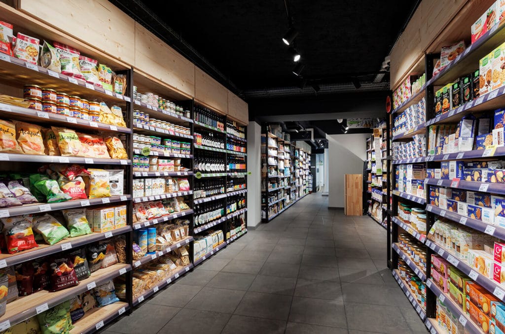 Organisation des circulations dans un espace commercial aménagé