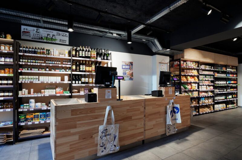 Local commercial, Bioccop, travaux d'aménagement