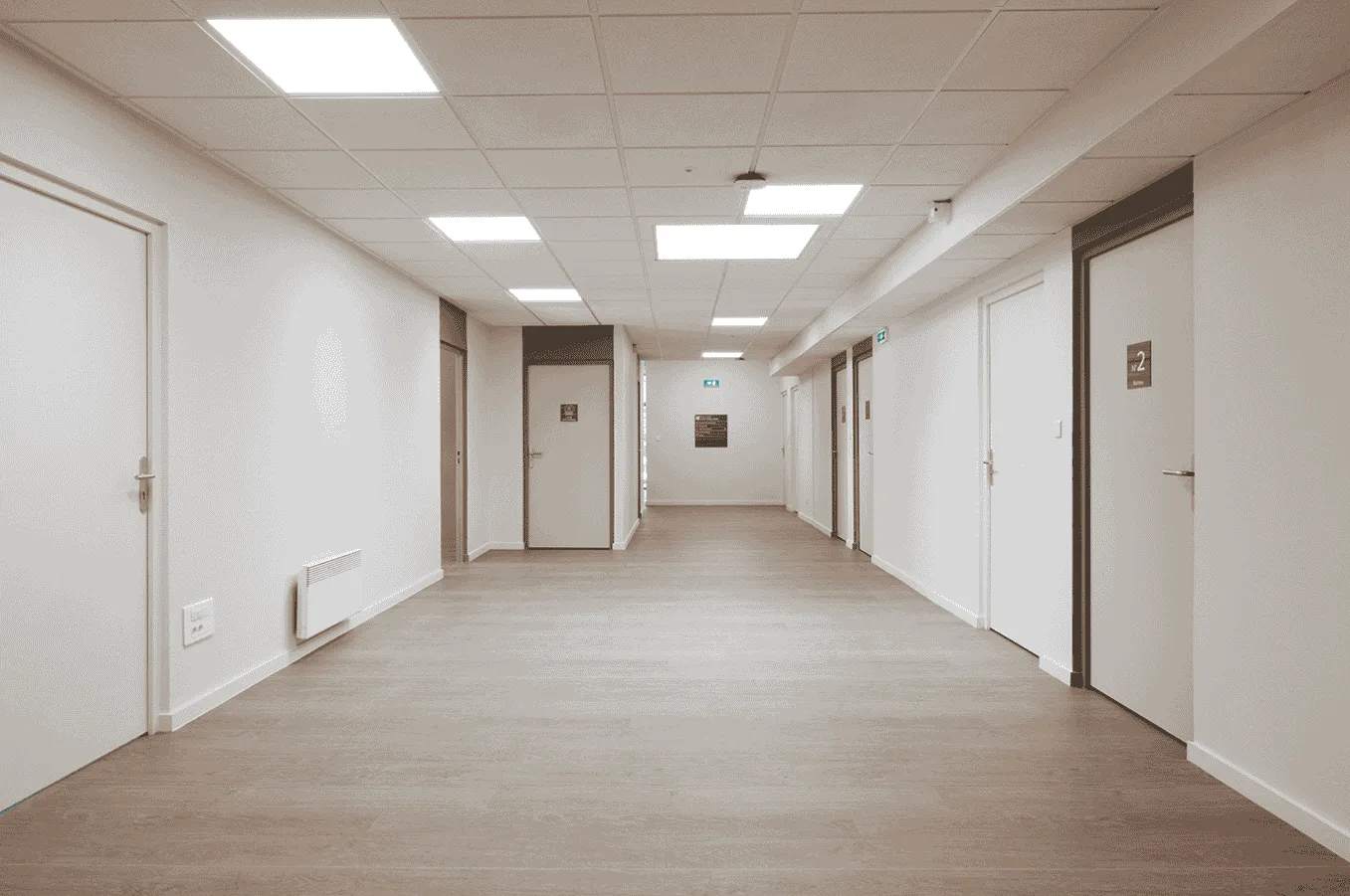 Aménagement des circulations d'une clinique par Synergy Travaux