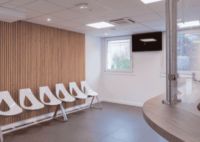 Salle d'attente aménagement